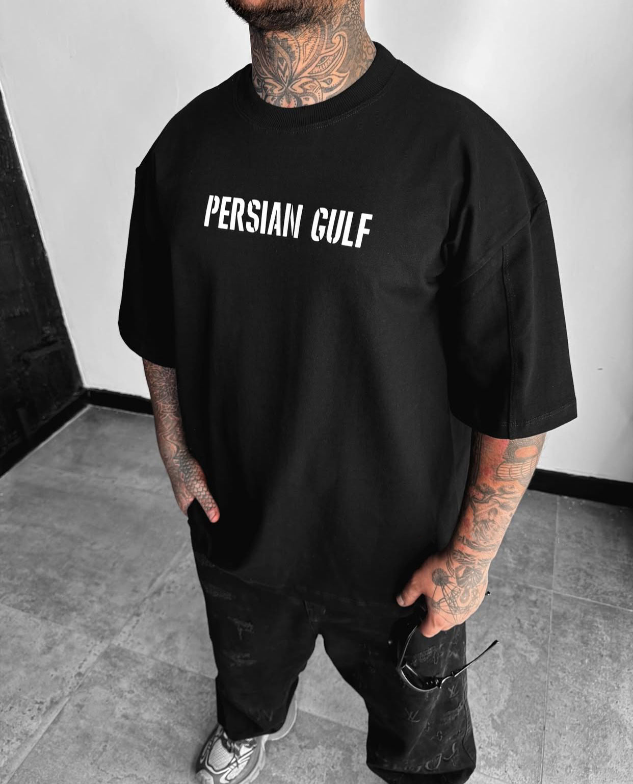 Persian Panther  Drop Shoulder Men Tee