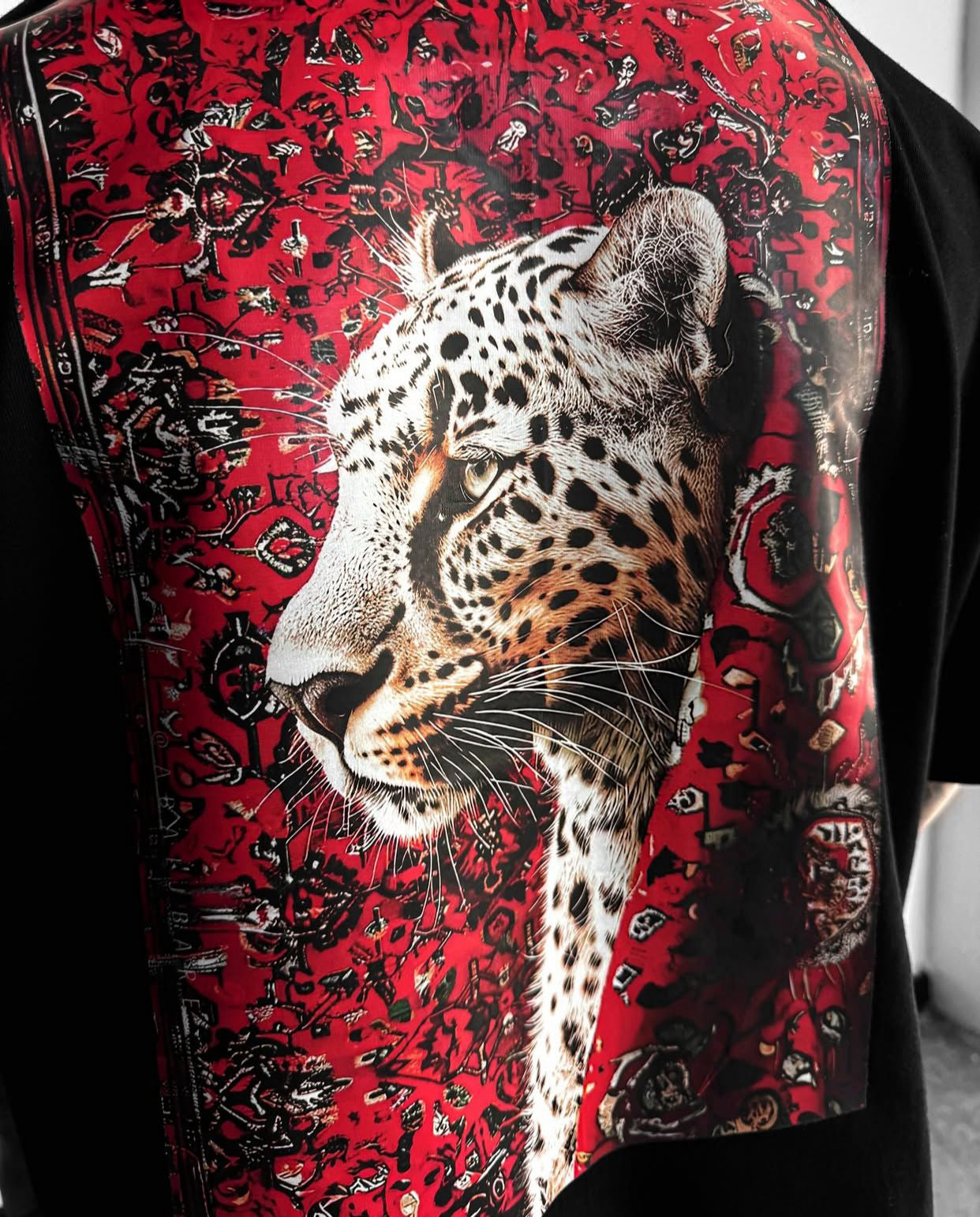 Persian Panther  Drop Shoulder Men Tee